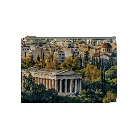 Athens Aerial View Landscape Photo Cosmetic Bag (Medium) from ArtsNow.com Front