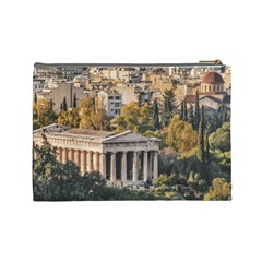 Athens Aerial View Landscape Photo Cosmetic Bag (Large) from ArtsNow.com Back