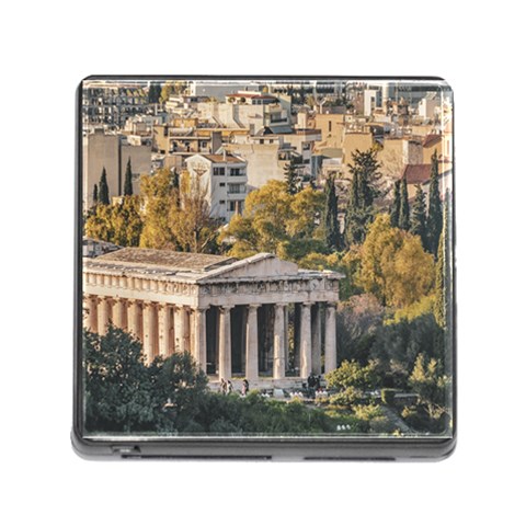 Athens Aerial View Landscape Photo Memory Card Reader (Square 5 Slot) from ArtsNow.com Front