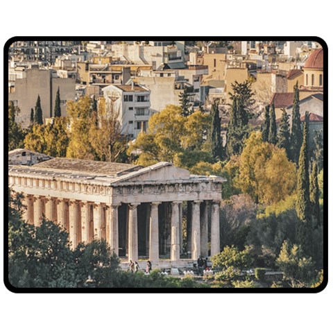 Athens Aerial View Landscape Photo Fleece Blanket (Medium)  from ArtsNow.com 60 x50  Blanket Front