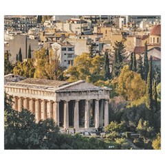 Athens Aerial View Landscape Photo Zipper Large Tote Bag from ArtsNow.com Back