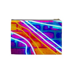 Pop Art Neon Wall Cosmetic Bag (Medium) from ArtsNow.com Back