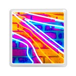 Pop Art Neon Wall Memory Card Reader (Square)