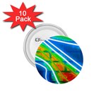 Pop Art Neon Wall 1.75  Buttons (10 pack)