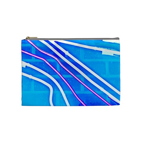 Pop Art Neon Wall Cosmetic Bag (Medium) from ArtsNow.com Front