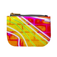 Pop Art Neon Wall Mini Coin Purse from ArtsNow.com Front
