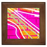 Pop Art Neon Wall Framed Tile