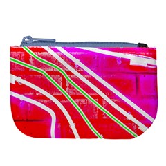 Pop Art Neon Wall Large Coin Purse from ArtsNow.com Front