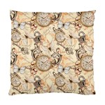Clock Butterfly Pattern Standard Cushion Case (Two Sides)