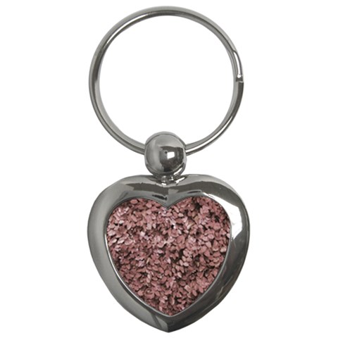 Red Leaves Photo Pattern Key Chain (Heart) from ArtsNow.com Front