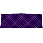 Purple, black and yellow color plaid, retro tartan pattern Body Pillow Case Dakimakura (Two Sides)