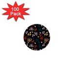 Rose Floral 1  Mini Buttons (100 pack) 