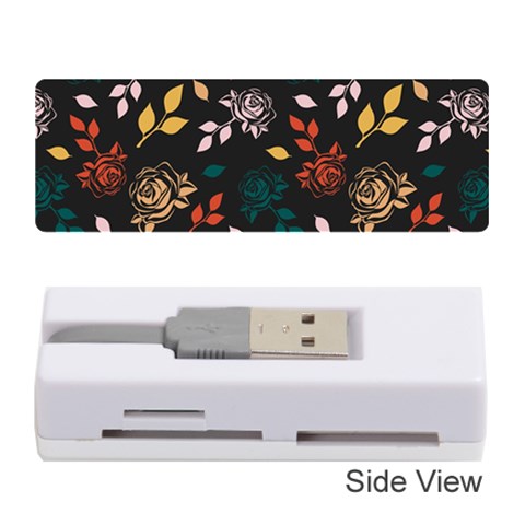 Rose Floral Memory Card Reader (Stick) from ArtsNow.com Front