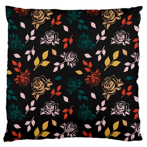 Rose Floral Large Cushion Case (Two Sides) from ArtsNow.com Front