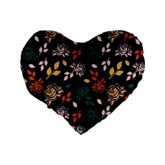 Rose Floral Standard 16  Premium Heart Shape Cushions from ArtsNow.com Back