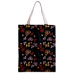 Rose Floral Zipper Classic Tote Bag from ArtsNow.com Front