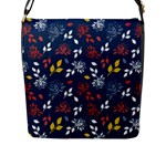 Beautiful Rose Flap Closure Messenger Bag (L)