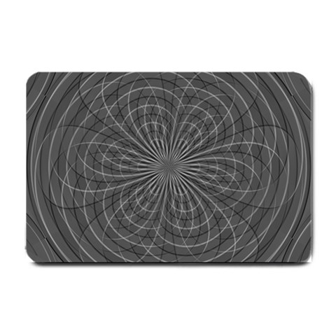 Abstract spirals, spiral abstraction, gray color, graphite Small Doormat  from ArtsNow.com 24 x16  Door Mat