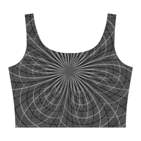Abstract spirals, spiral abstraction, gray color, graphite Midi Sleeveless Dress from ArtsNow.com Top Front