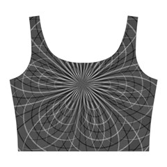 Abstract spirals, spiral abstraction, gray color, graphite Midi Sleeveless Dress from ArtsNow.com Top Front