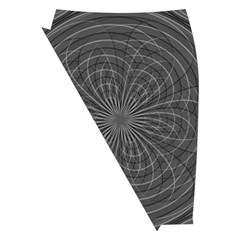 Abstract spirals, spiral abstraction, gray color, graphite Midi Wrap Pencil Skirt from ArtsNow.com Front Left