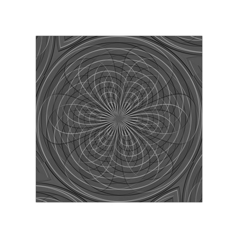 Abstract spirals, spiral abstraction, gray color, graphite Square Tapestry (Small) from ArtsNow.com Front