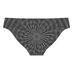 Abstract spirals, spiral abstraction, gray color, graphite Cross Back Hipster Bikini Set from ArtsNow.com Back Under