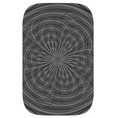 Abstract spirals, spiral abstraction, gray color, graphite Waist Pouch (Large) from ArtsNow.com Back