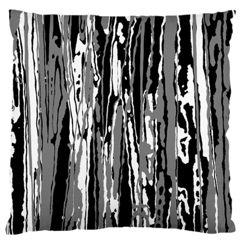 Black And White Abstract Linear Print Standard Flano Cushion Case (One Side) from ArtsNow.com Front