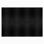 Black And White Kinetic Design Pattern Large Glasses Cloth