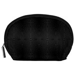 Black And White Kinetic Design Pattern Accessory Pouch (Large)