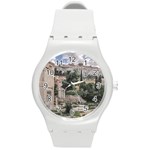 Roman Agora, Athens, Greece Round Plastic Sport Watch (M)