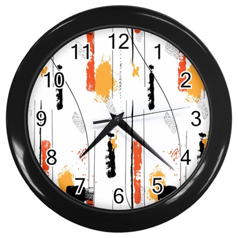 Minimal Love Wall Clock (Black) from ArtsNow.com Front