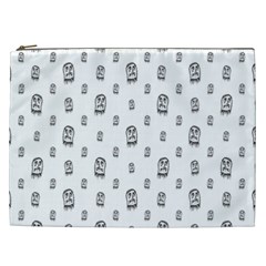 Sketchy Monster Pencil Drawing Motif Pattern Cosmetic Bag (XXL) from ArtsNow.com Front