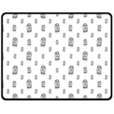 Sketchy Monster Pencil Drawing Motif Pattern Double Sided Fleece Blanket (Medium)  from ArtsNow.com 58.8 x47.4  Blanket Front