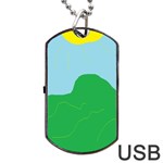 Summer Day Dog Tag USB Flash (One Side)