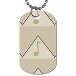 Musical notes Dog Tag (One Side)