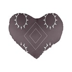 Shine Shape Standard 16  Premium Heart Shape Cushions