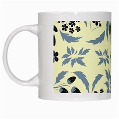 Folk flowers art pattern Floral  surface design  Seamless pattern White Mugs from ArtsNow.com Left