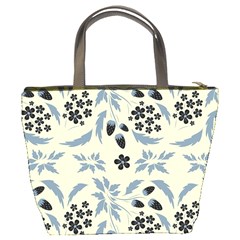 Folk flowers art pattern Floral  surface design  Seamless pattern Bucket Bag from ArtsNow.com Back