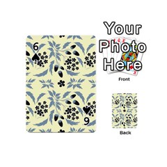 Folk flowers art pattern Floral  surface design  Seamless pattern Playing Cards 54 Designs (Mini) from ArtsNow.com Front - Spade6