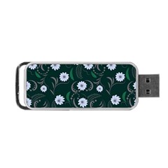 Folk flowers art pattern Floral  surface design  Seamless pattern Portable USB Flash (Two Sides) from ArtsNow.com Back