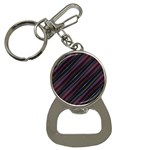 Dark Multicolored Striped Print Design Dark Multicolored Striped Print Design Bottle Opener Key Chain