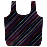 Dark Multicolored Striped Print Design Dark Multicolored Striped Print Design Full Print Recycle Bag (XXXL)
