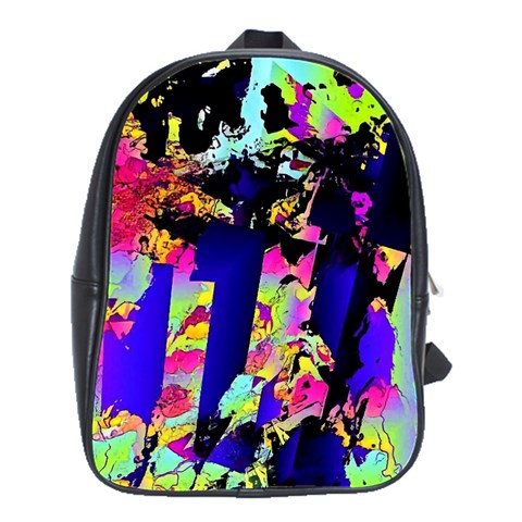 Neon Aggression School Bag (Large) from ArtsNow.com Front
