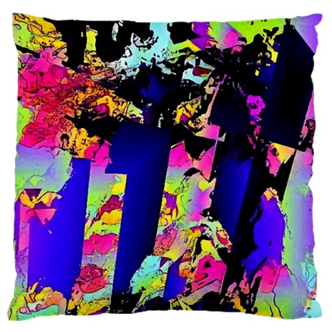 Neon Aggression Large Flano Cushion Case (Two Sides) from ArtsNow.com Front