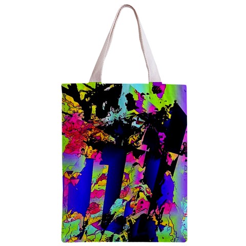 Neon Aggression Zipper Classic Tote Bag from ArtsNow.com Front