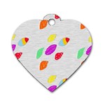 Colorful Minis Dog Tag Heart (Two Sides)