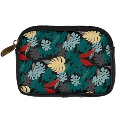 Tropical Autumn Leaves Digital Camera Leather Case from ArtsNow.com Front