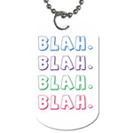 Blah Blah Dog Tag (Two Sides)